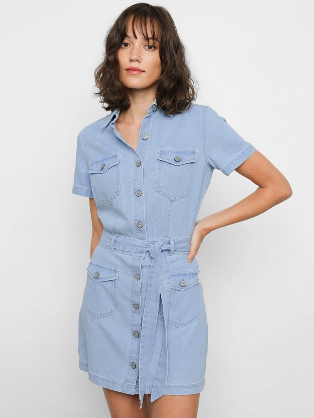 Rails | Danica Short Sleeve Denim Mini Dress Size Small